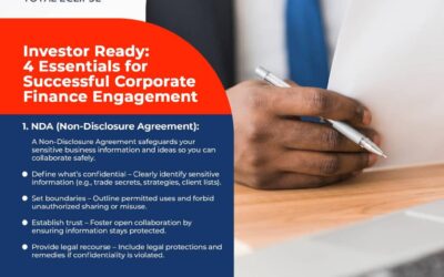 INVESTOR READY: 4 ESSENTIALS FOR SUCCESSFUL CORPORATE FINANCE ENGAGEMENT