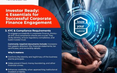 INVESTOR READY: 4 ESSENTIALS FOR SUCCESSFUL CORPORATE FINANCE ENGAGEMENT
